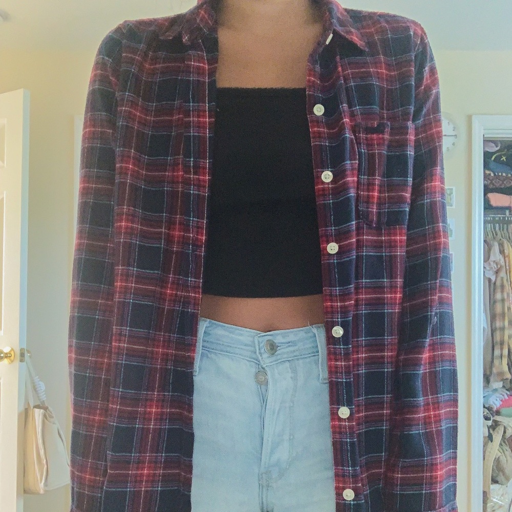 hollister plaid shirt